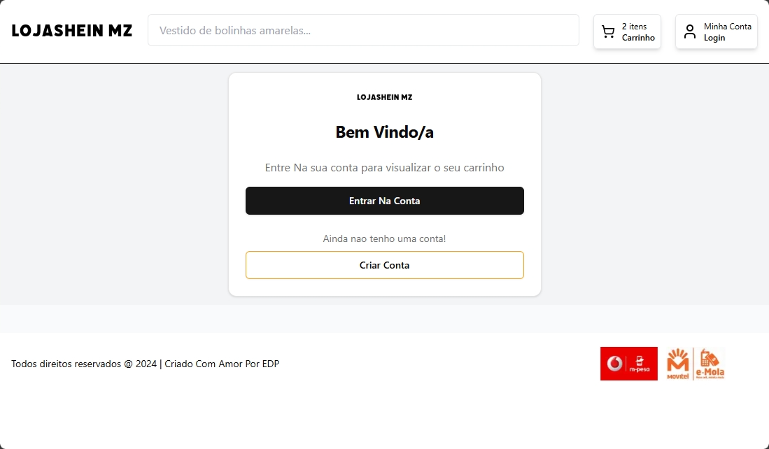 Plataforma E-commerce - LojaSheinmz - Imagem 2