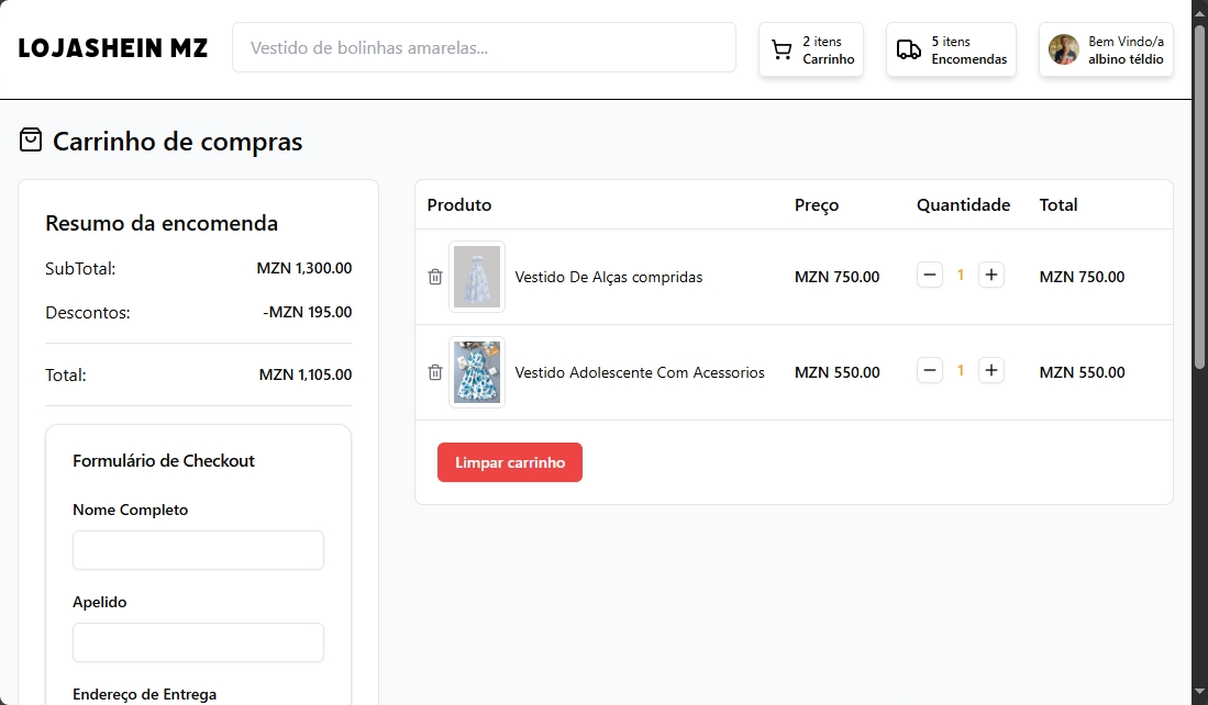 Plataforma E-commerce - LojaSheinmz - Imagem 3