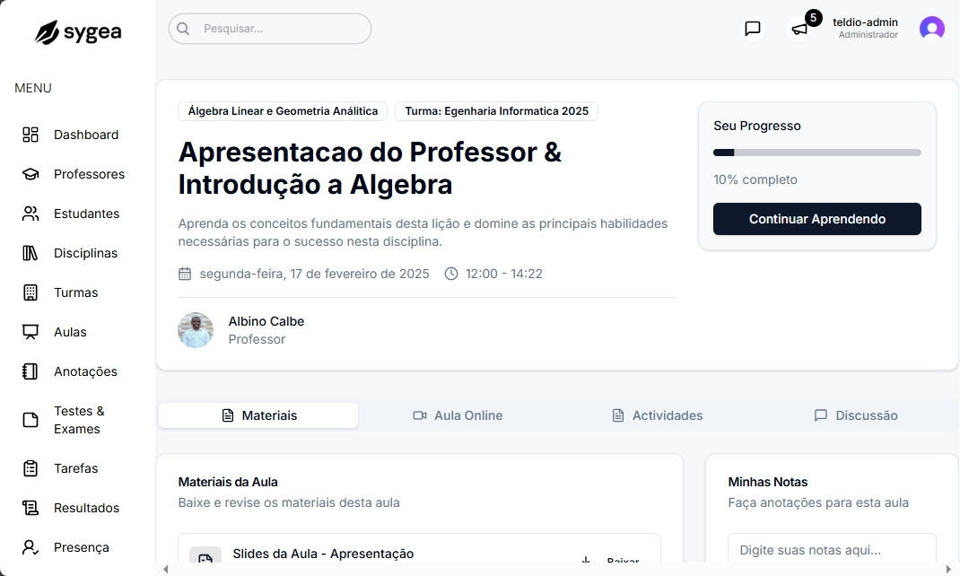 Plataforma Educacional - Sygea - Imagem 3